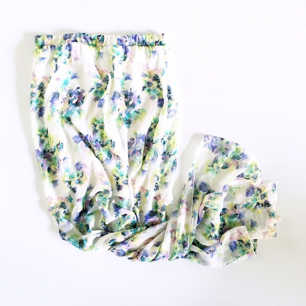 floral maxi skirt